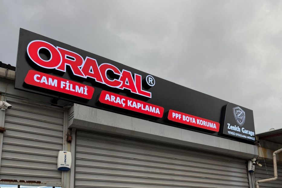 buca gtabela, oracal logo, ışıklı tabela modelleri